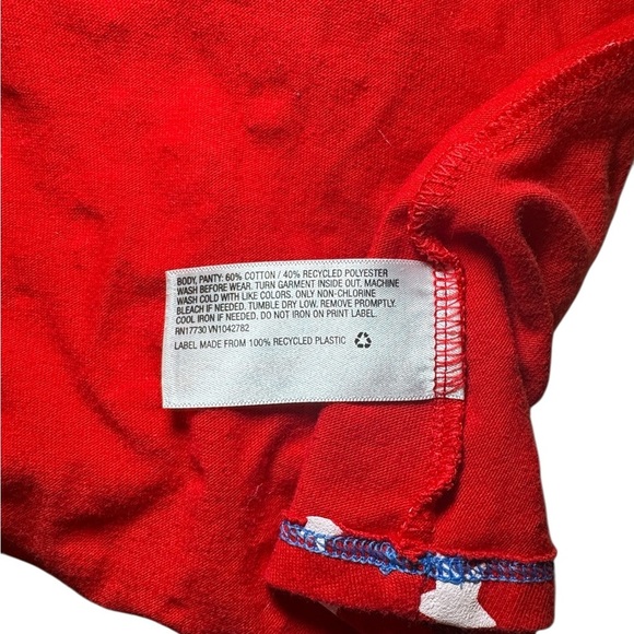 Cat & Jack Toddler Girl Red White and Blue Stars Racerback Dress Size 18 Months - Picture 6 of 9